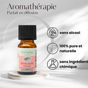 Synergie d'huile essentielle sensualité