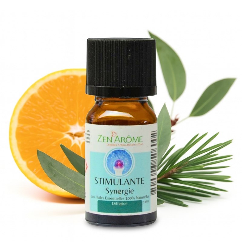 Synergie d'huile essentielle stimulante
