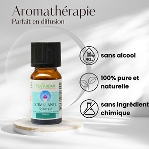 Synergie d'huile essentielle stimulante