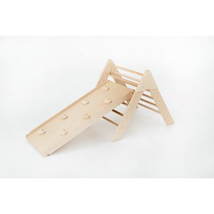 Combo triangle pikler + rampe d'escalade