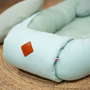 Cocon réducteur lit coton nid d'abeille