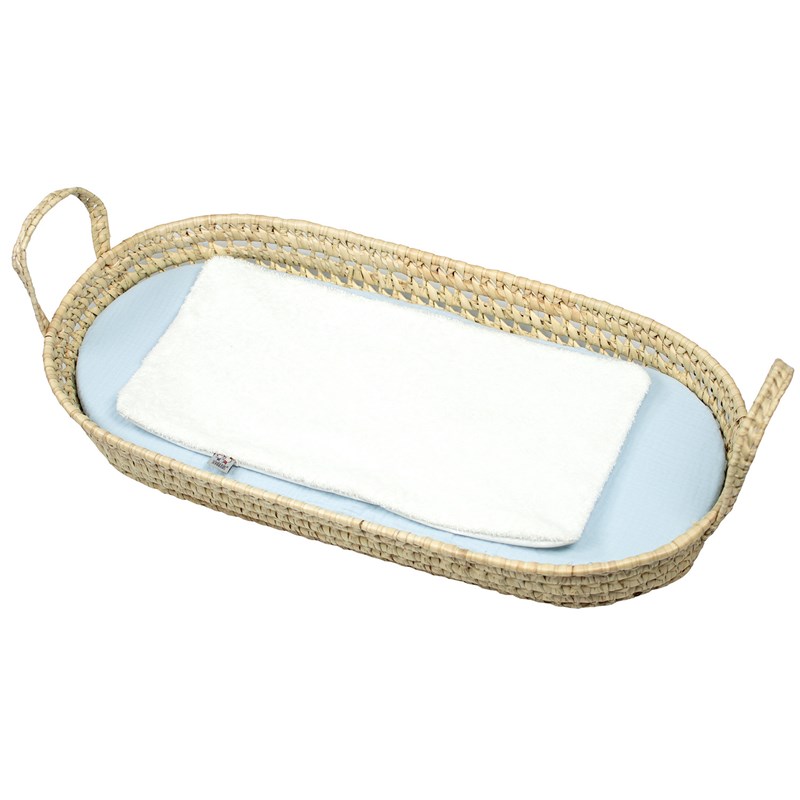 Set panier à langer 4 pièces bleu 77 x