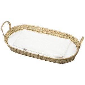 Set panier à langer 4 pièces blanc 77 x