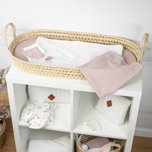 Ensemble panier à langer jeanne 4 rose
