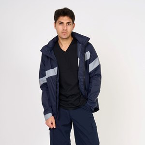 Coupe-vent imperméable giro bleu marine S