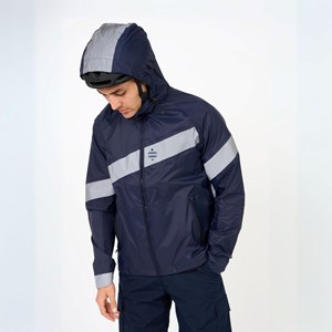 Coupe-vent imperméable giro bleu marine S