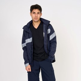 Coupe-vent imperméable giro bleu marine