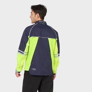 Veste légère escapade bleue marine-jaune XXL