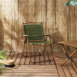 Chaise de camping verte