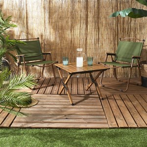 Chaise de camping verte