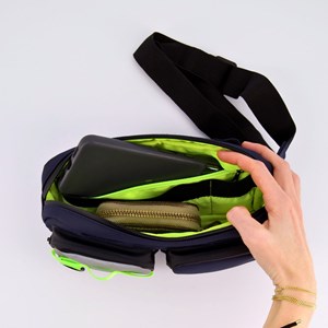 Sac banane - sacoche vélo noire Bleu marine