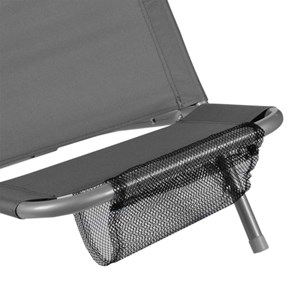 Cale dos de plage le delano anthracite