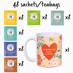 Coffret thé le bonheur dans la tasse
