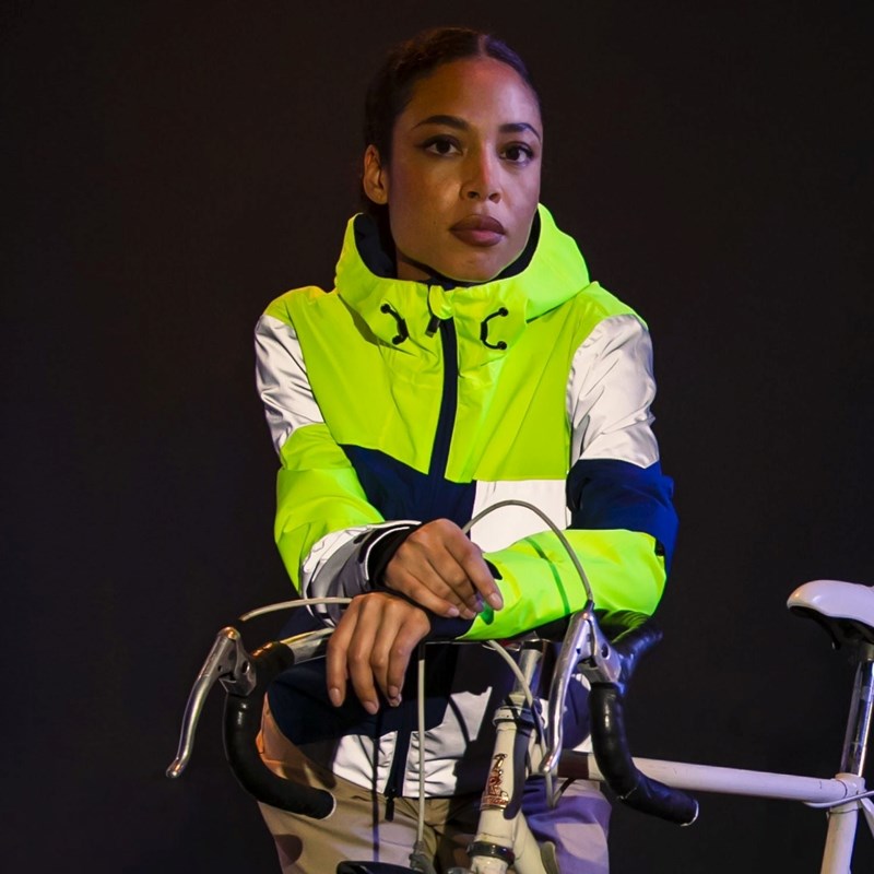 Veste réversible repop bleue - jaune