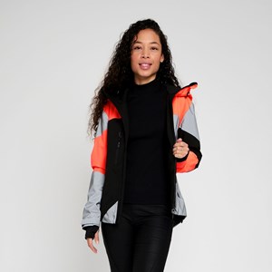 Veste réversible repop noire - orange S