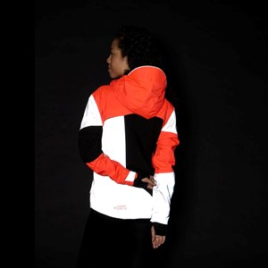 Veste réversible repop noire - orange S