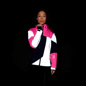 Veste réversible repop marine - rose M