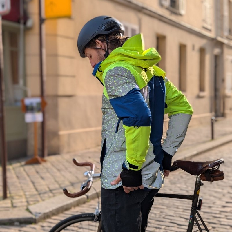 Veste réversible repop motif banane