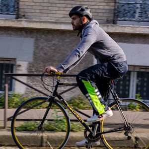 Pantalon de pluie optimiste bleu - jaune XS-S