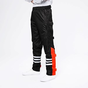 Pantalon de pluie optimiste noir-orange M-L