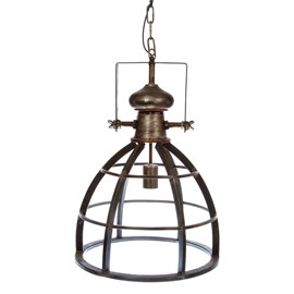Suspension en fer factory - diam. 40 cm