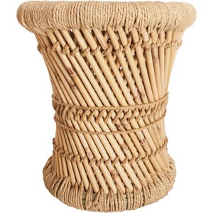 2 tables gigognes en bambou et corde