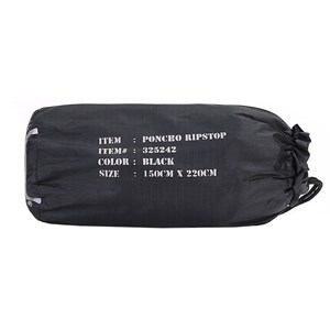 Poncho fostex ripstop noir