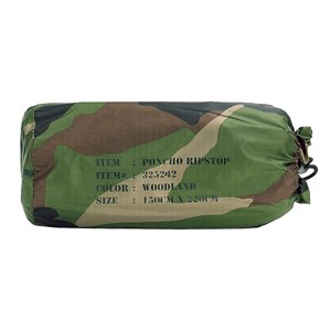 Poncho fostex ripstop camouflage