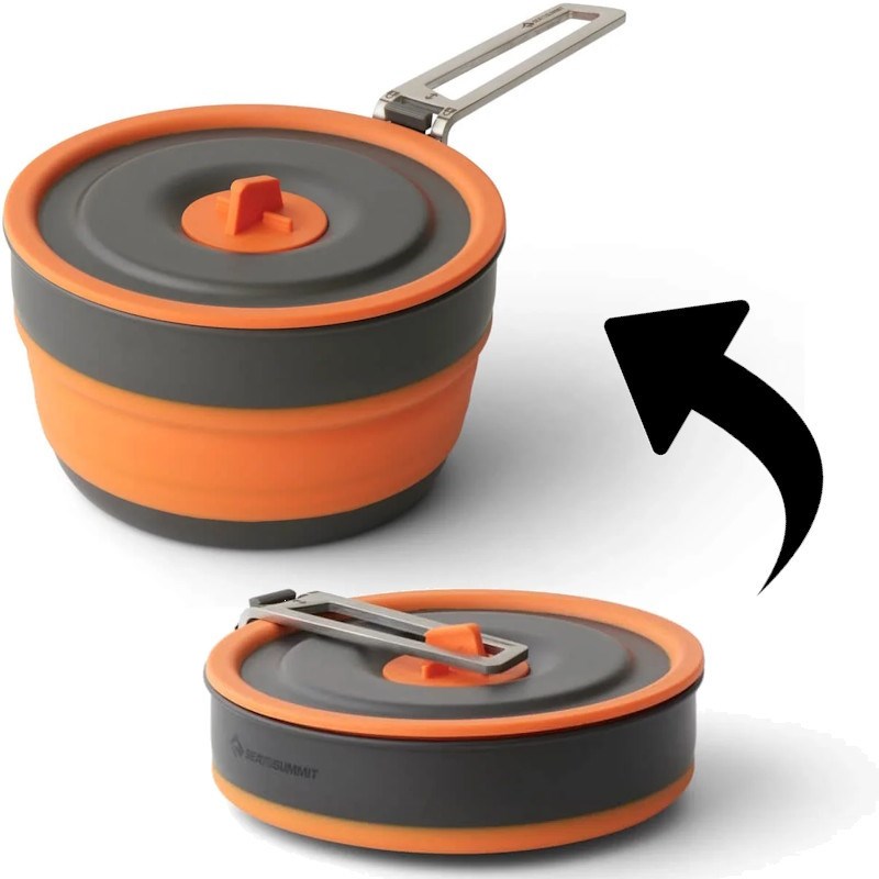 Popote pliable sea to summit frontier collapsible pot 1l