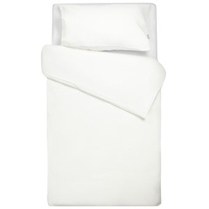 Parure de lit réversible écru 80x120