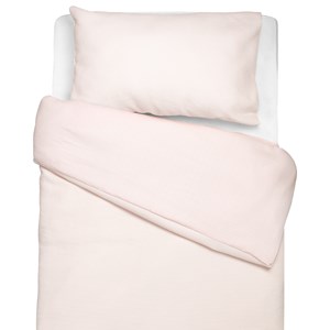 Parure de lit réversible rose 100x140