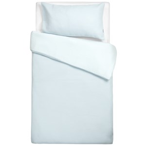 Parure de lit réversible bleu 100x140