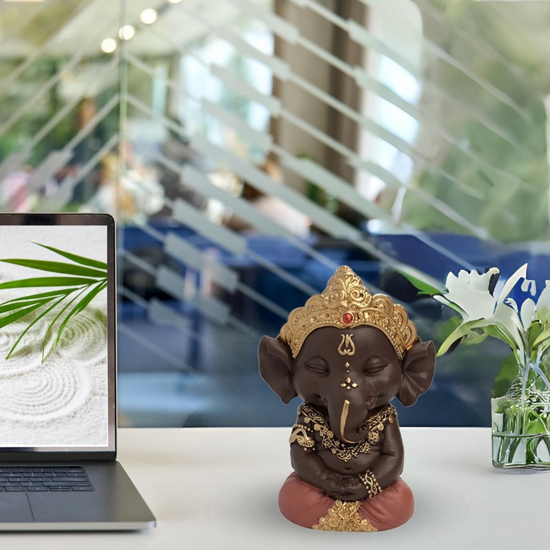 Statuette happy ganesh 2