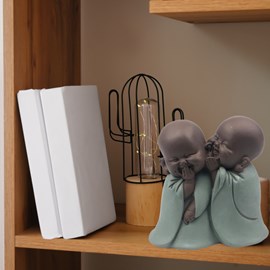 Statuette zen bonzes chuchoteurs