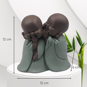 Statuette zen bonzes chuchoteurs