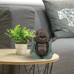 Statuette bouddha rieur bienvenue