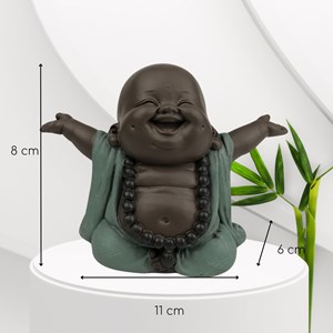 Statuette bouddha rieur bienvenue