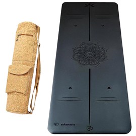 Tapis yoga pro mandala 5mm + sac liège