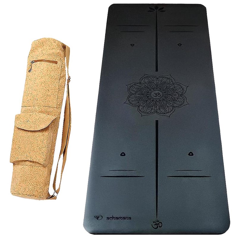 Tapis yoga pro mandala 5mm + sac liège