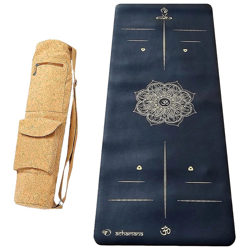 Tapis yoga pro mandala or 5mm +sac liège