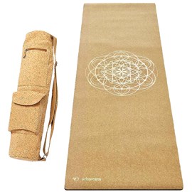 Tapis yoga liège xxl 2,15 m + sac liège
