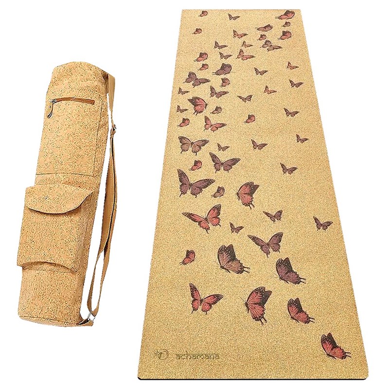 Tapis yoga liège xxl 2,15 m + sac liège
