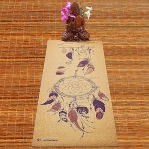 Tapis yoga liège dreamcatcher +sac liège