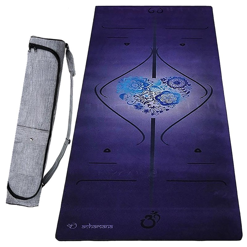 Tapis yoga 6 mm marqueurs indigo + sac