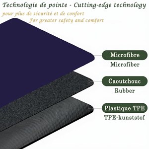 Tapis yoga 6 mm marqueurs indigo + sac