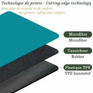 Tapis yoga 6 mm marqueurs vert + sac