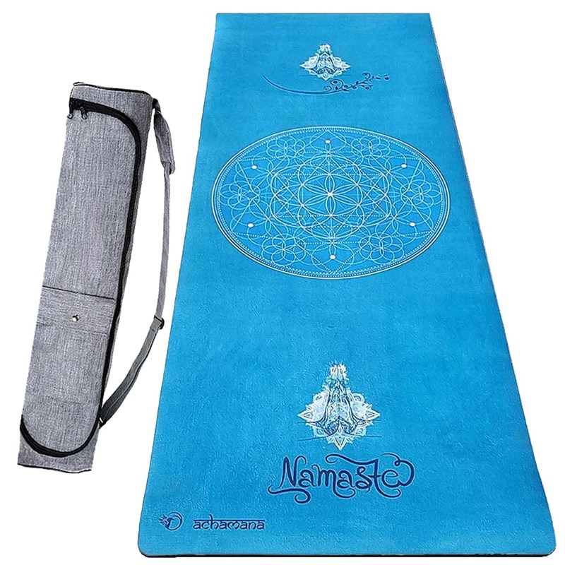 Tapis yoga 6mm namasté turqquoise + sac