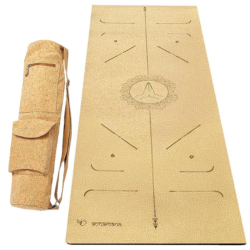 Tapis yoga liège 6mm practice +sac liege