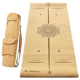 Tapis yoga liège 6mm bodyline +sac liege