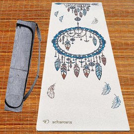 Tapis yoga chanvre attrape rêves + sac